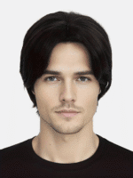 Mens Wigs Black Short Straight Synthetic Hair for Man